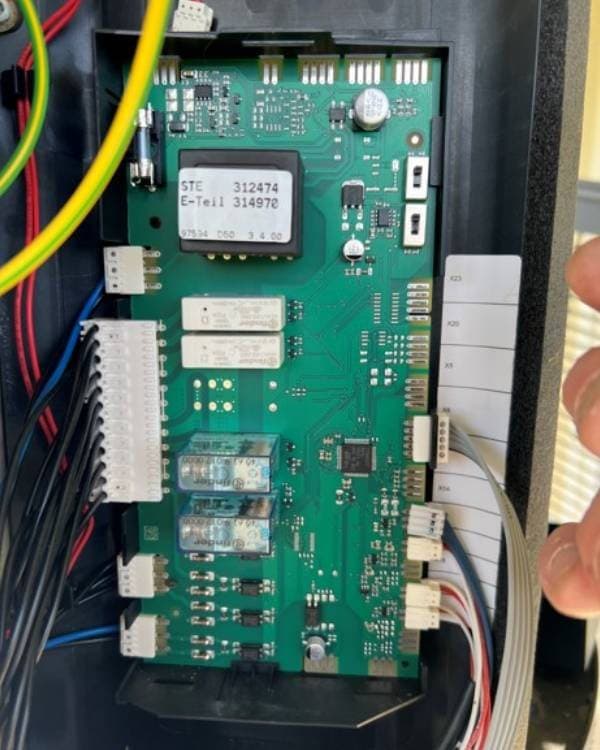 On the control board of a refrigeration system