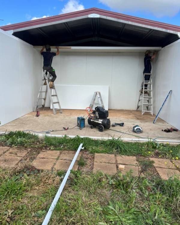 Air conditioning going into a new shed