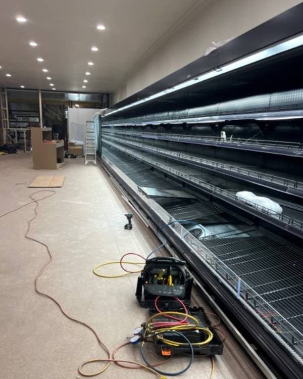 Refrigerated display cases, shop fit-out