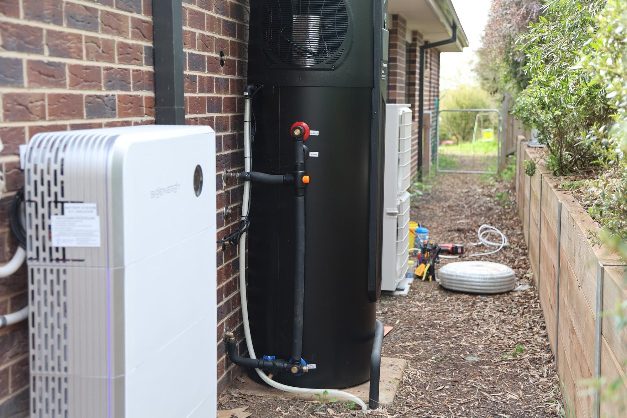 Heat pump hot water work by SPA Refrigeration
